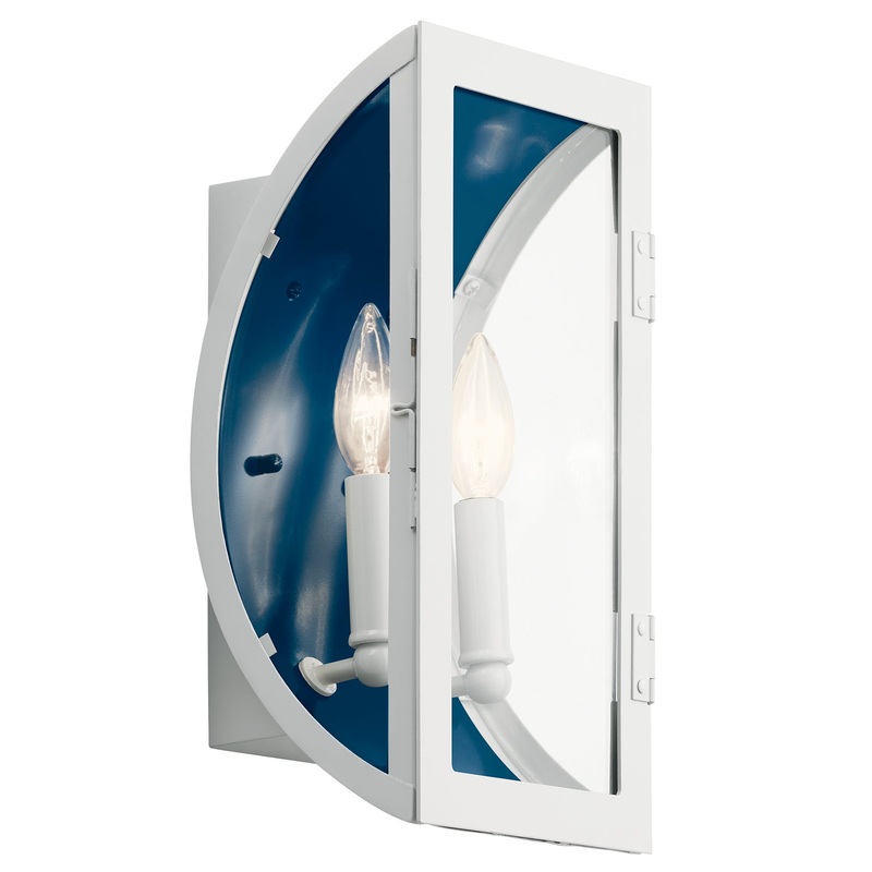 Kichler 49286WH Narelle Two Light Outdoor Wall Mount, White (Discontinued)