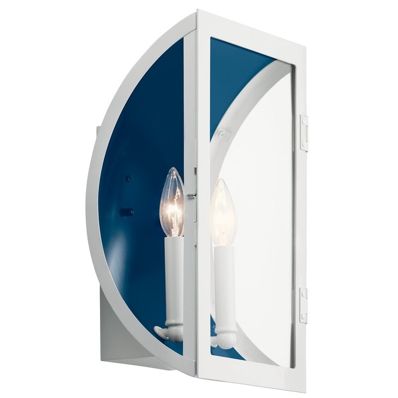 Kichler 49287WH Narelle Two Light Outdoor Wall Mount, White (Discontinued)