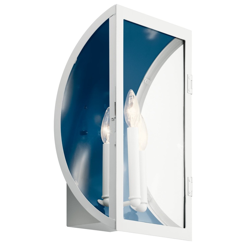 Kichler 49288WH Narelle Three Light Outdoor Wall Mount, White (Discontinued)