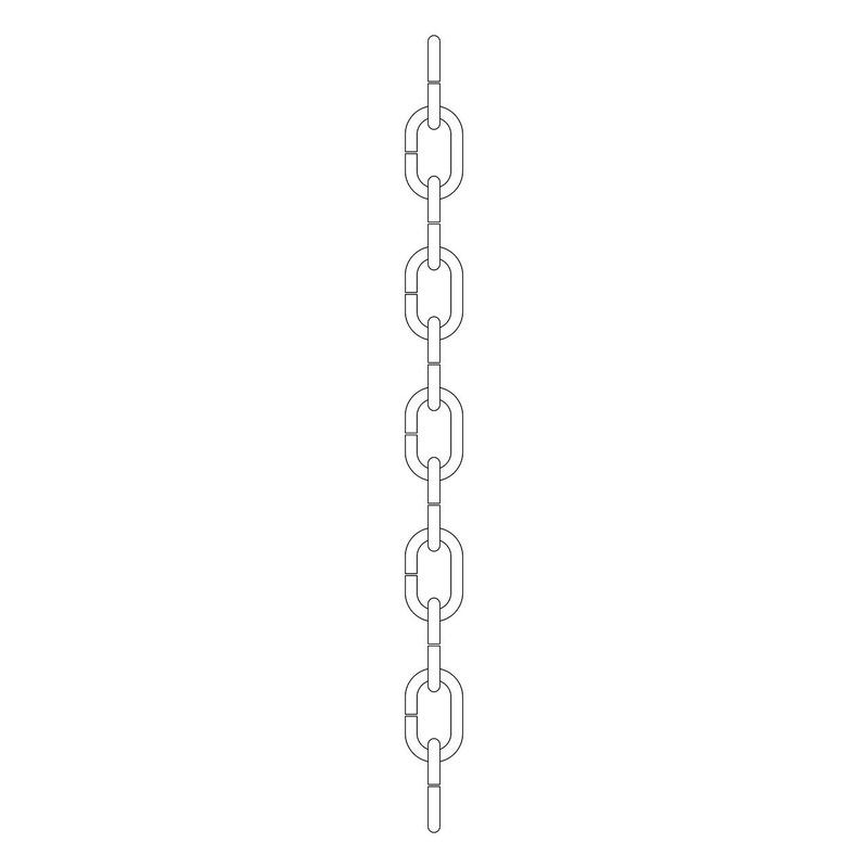Kichler 4930BK Accessory Chain, Black