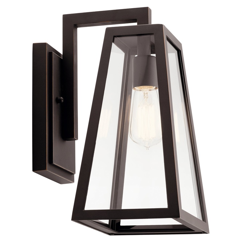Kichler 49331RZ Delison One Light Outdoor Wall Mount, Rubbed Bronze