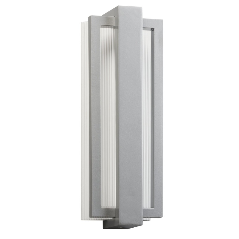 Kichler 49434PL Sedo LED Outdoor Wall Mount, Platinum