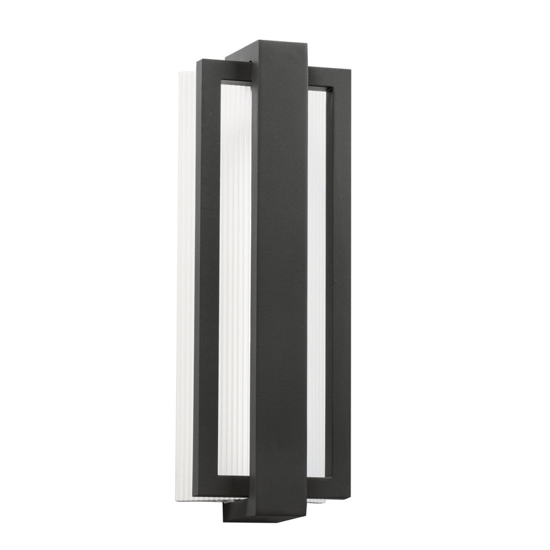 Kichler 49434SBK Sedo LED Outdoor Wall Mount, Satin Black