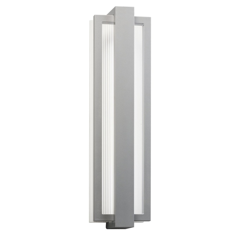 Kichler 49435PL Sedo LED Outdoor Wall Mount, Platinum