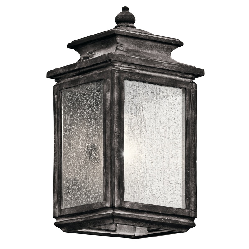 Kichler 49501WZC Wiscombe Park One Light Outdoor Wall Mount, Weathered Zinc