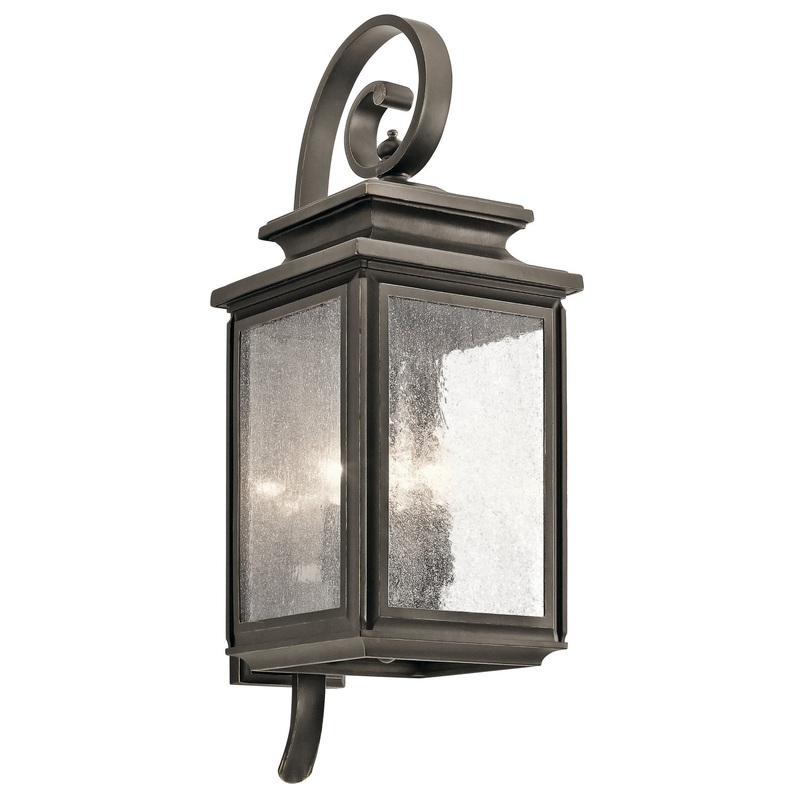 Kichler 49503OZ Wiscombe Park Four Light Outdoor Wall Mount, Olde Bronze