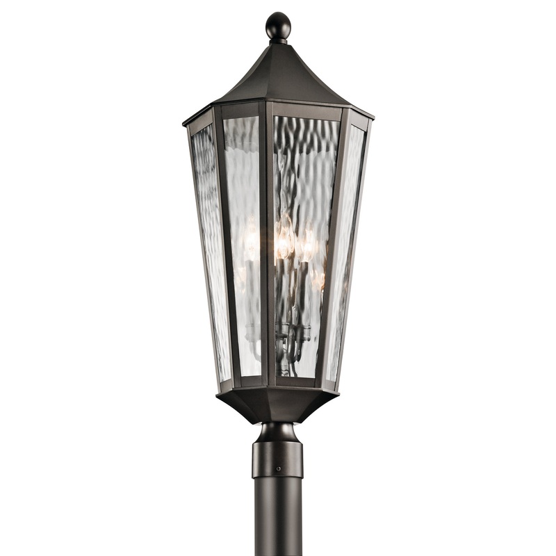 Kichler 49516OZ Rochdale Four Light Outdoor Post Mount, Olde Bronze (Discontinued)