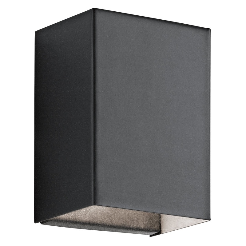 Kichler 49550BKTLED Walden LED Outdoor Wall Mount, Textured Black