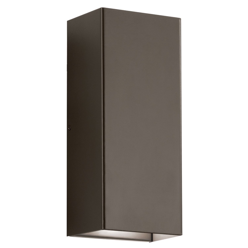 Kichler 49551AZLED Walden LED Outdoor Wall Mount, Architectural Bronze