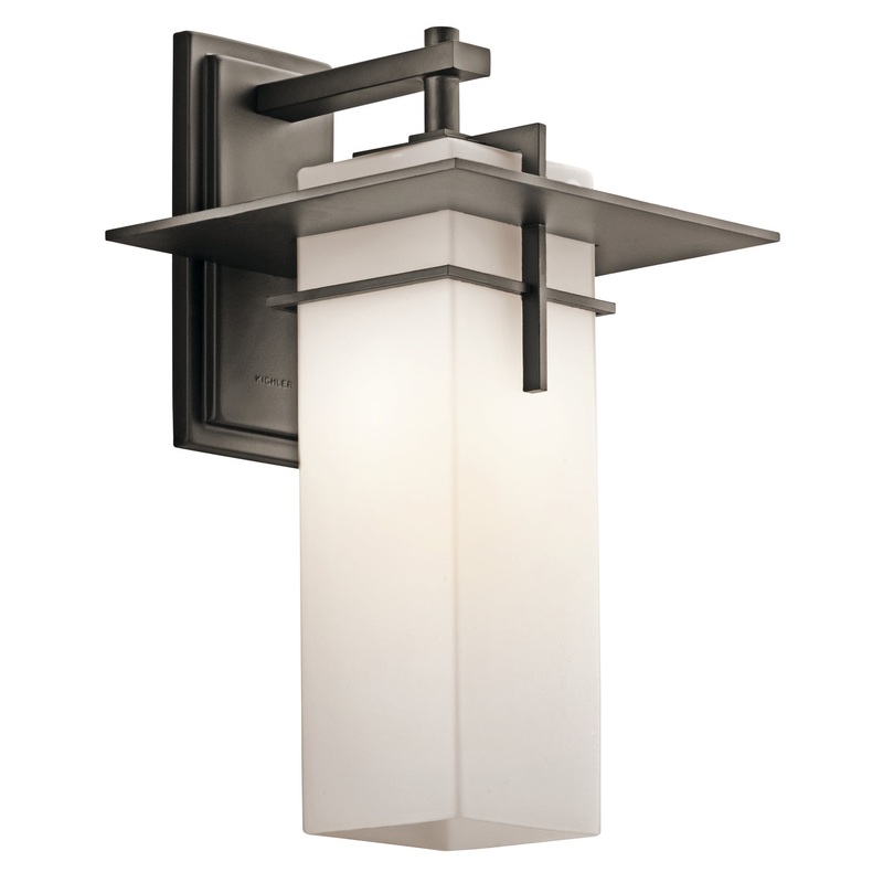 Kichler 49644OZ Caterham One Light Outdoor Wall Mount, Olde Bronze