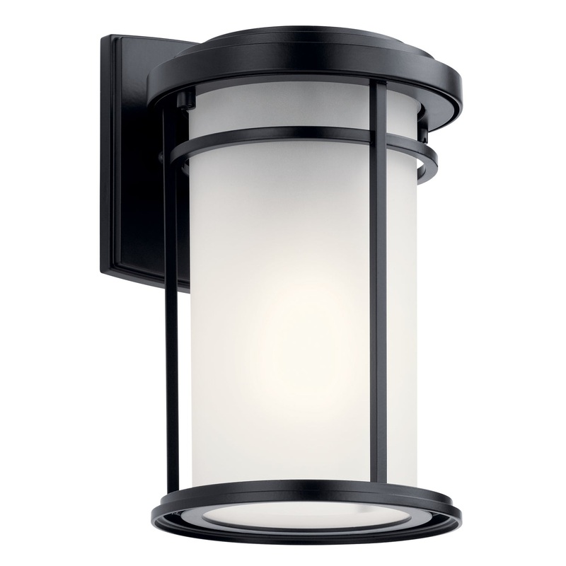 Kichler 49686BK Toman One Light Outdoor Wall Mount, Black