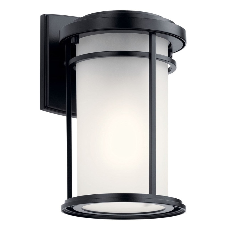 Kichler 49686BKL18 Toman LED Outdoor Wall Mount, Black