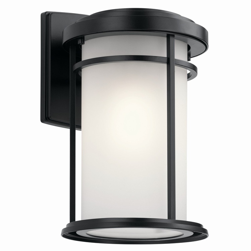 Kichler 49687BK Toman One Light Outdoor Wall Mount, Black