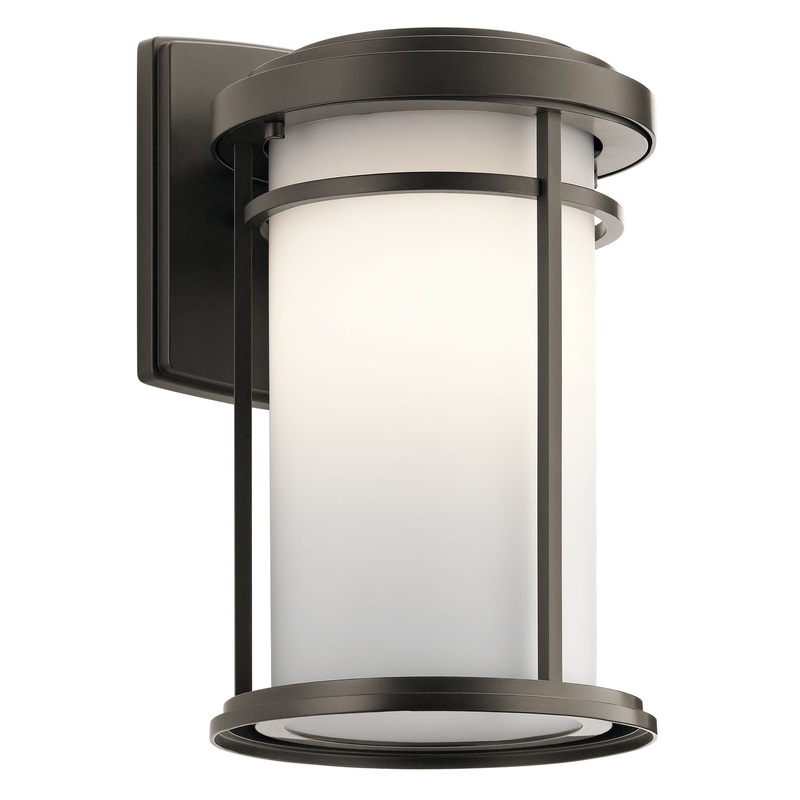 Kichler 49687OZ Toman One Light Outdoor Wall Mount, Olde Bronze