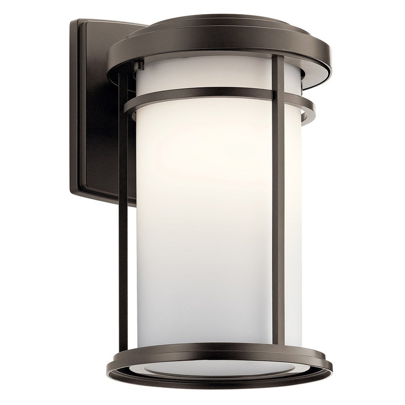 Kichler 49687OZL18 Toman LED Outdoor Wall Mount, Olde Bronze