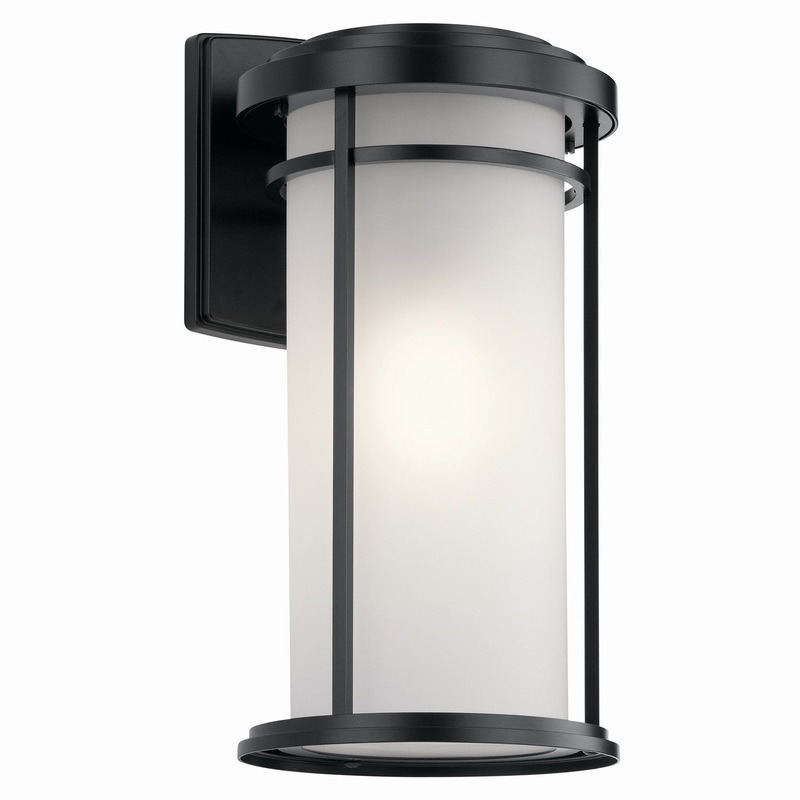 Kichler 49688BK Toman One Light Outdoor Wall Mount, Black