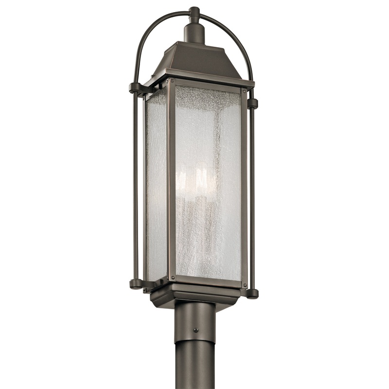 Kichler 49717OZ Harbor Row Four Light Outdoor Post Mount, Olde Bronze (Discontinued)