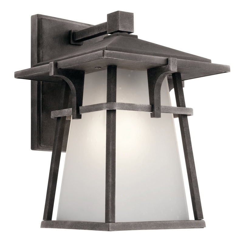 Kichler 49721WZC Beckett One Light Outdoor Wall Mount, Weathered Zinc