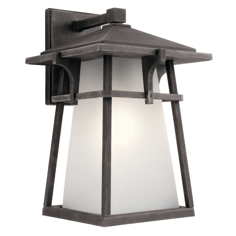 Kichler 49722WZC Beckett One Light Outdoor Wall Mount, Weathered Zinc