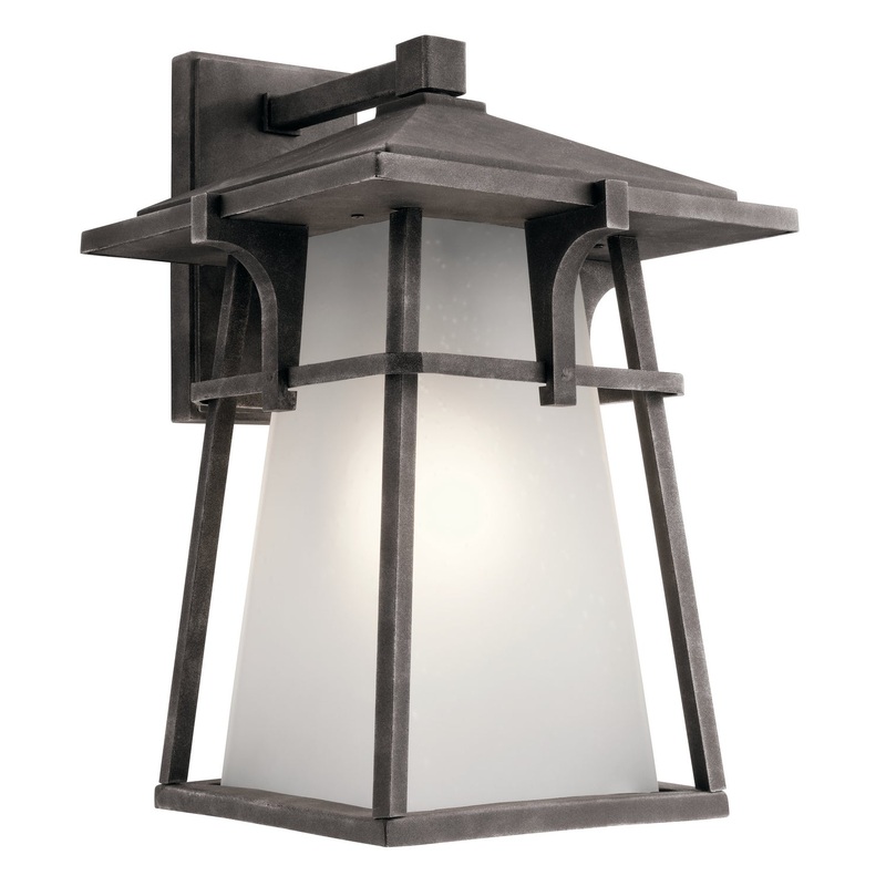 Kichler 49723WZC Beckett One Light Outdoor Wall Mount, Weathered Zinc