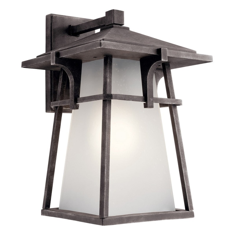 Kichler 49723WZCL18 Beckett LED Outdoor Wall Mount, Weathered Zinc