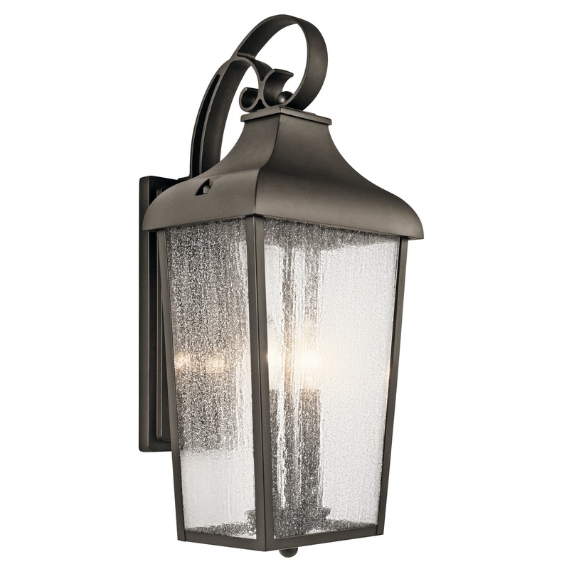 Kichler 49737OZ Forestdale Two Light Outdoor Wall Mount, Olde Bronze