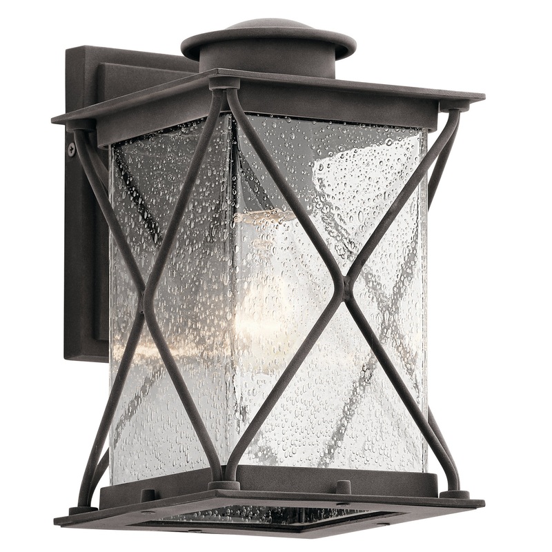 Kichler 49743WZC Argyle One Light Outdoor Wall Mount, Weathered Zinc