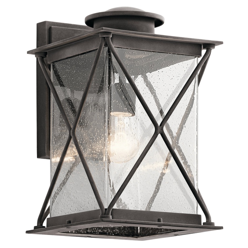 Kichler 49745WZC Argyle One Light Outdoor Wall Mount, Weathered Zinc