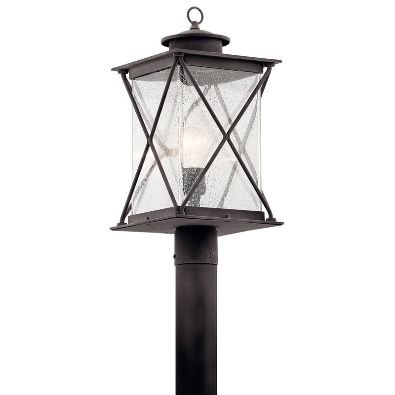 Kichler 49746WZCL18 Argyle LED Outdoor Post Mount, Weathered Zinc