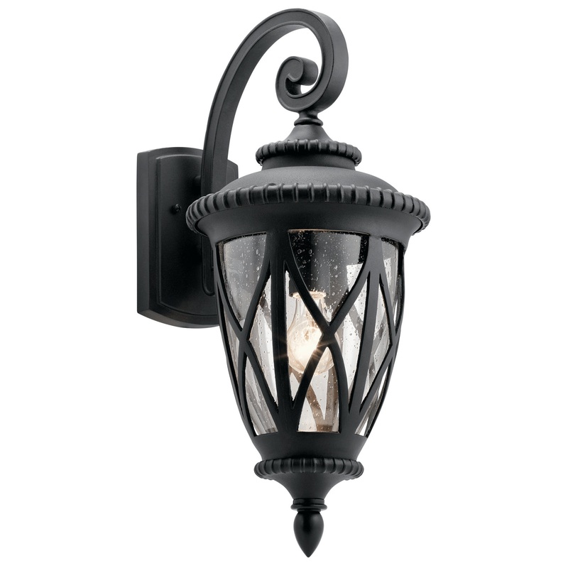 Kichler 49848BKT Admirals Cove One Light Outdoor Wall Mount, Textured Black