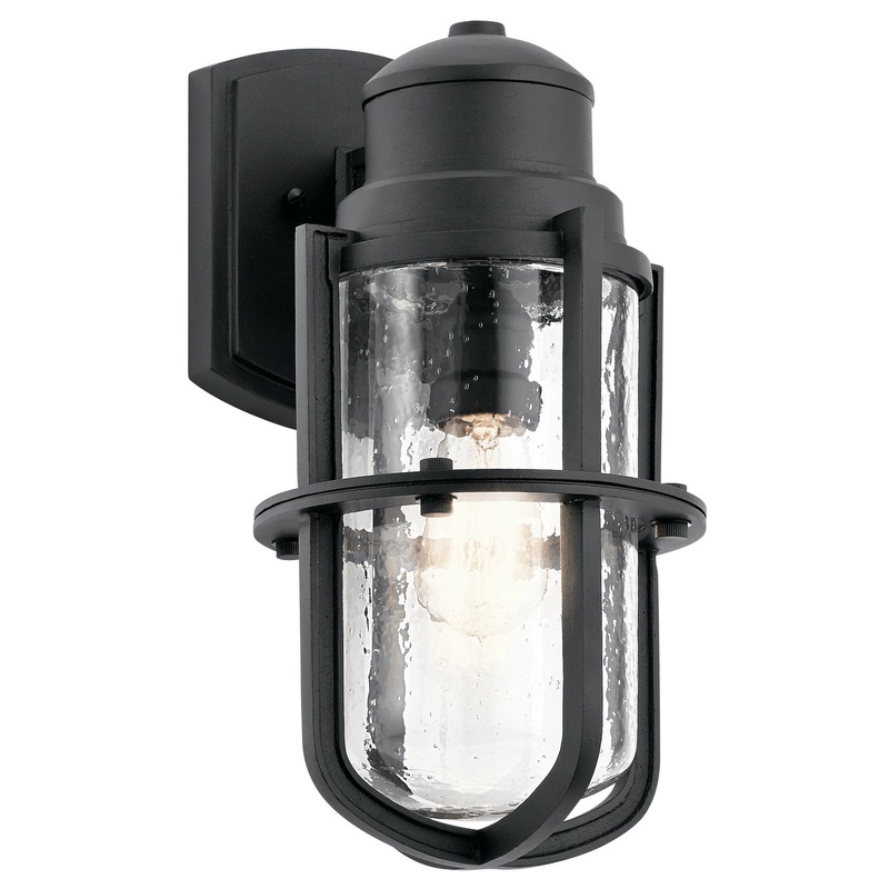 Kichler 49858BKT Suri One Light Outdoor Wall Mount, Textured Black