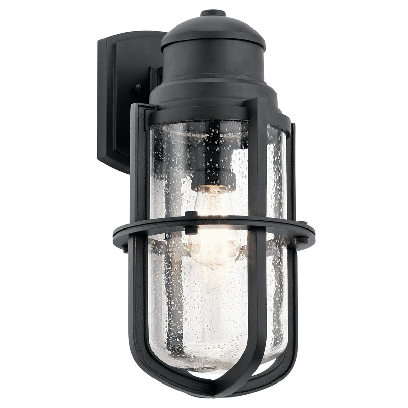 Kichler 49859BKT Suri One Light Outdoor Wall Mount, Textured Black