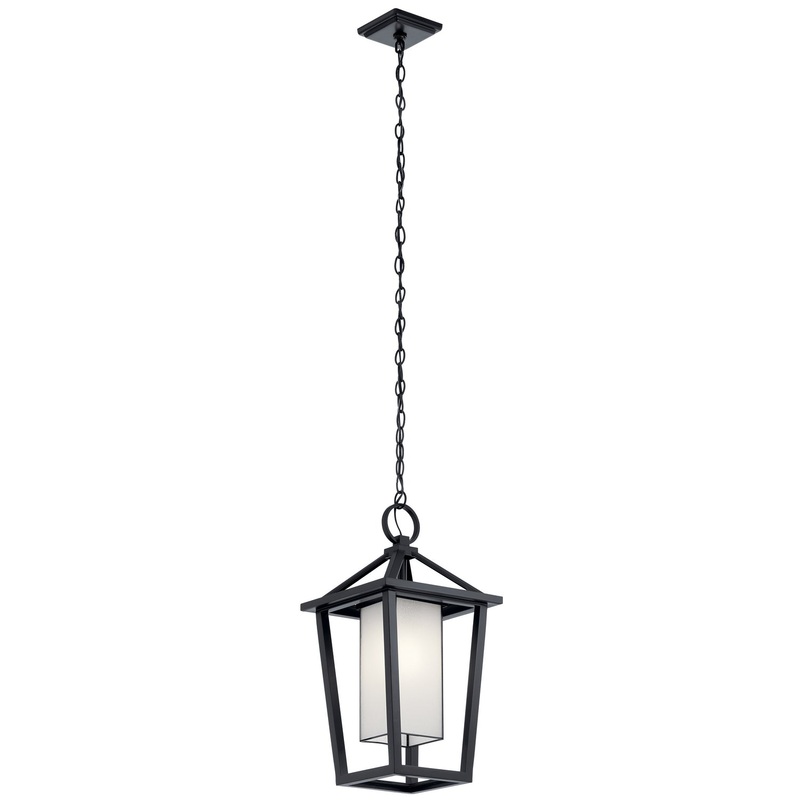 Kichler 49879BK Pai One Light Outdoor Pendant, Black
