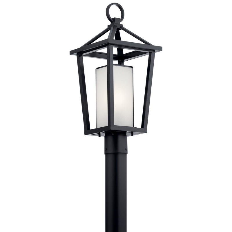Kichler 49880BK Pai One Light Outdoor Post Mount, Black