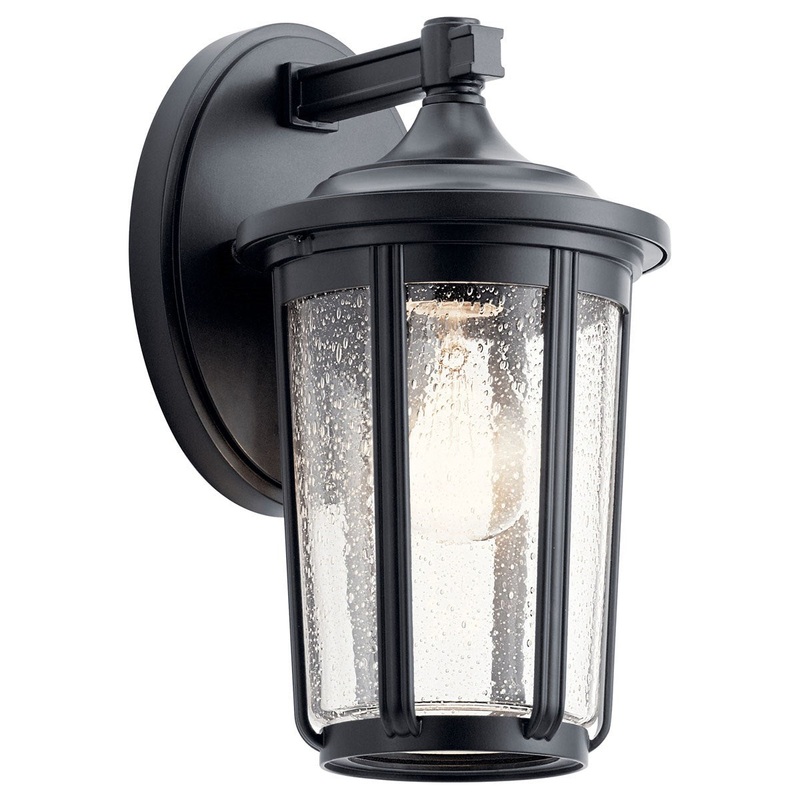 Kichler 49892BK Fairfield One Light Outdoor Wall Mount, Black