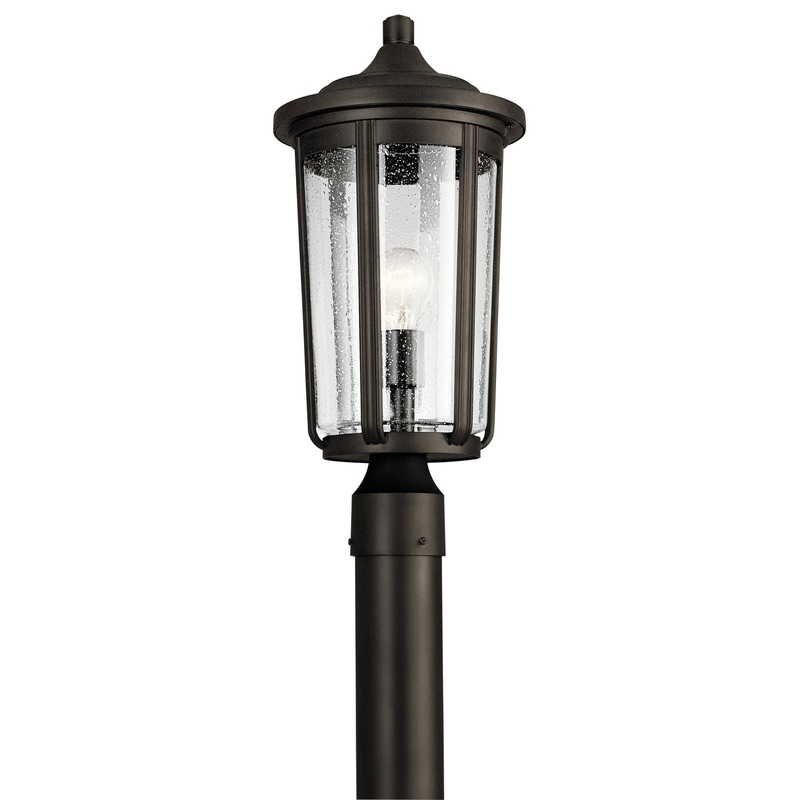 Kichler 49895OZ Fairfield One Light Outdoor Post Mount, Olde Bronze