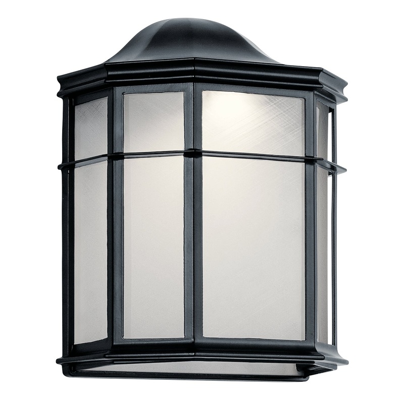 Kichler 49898BKLED Kent LED Outdoor Wall Mount, Black (Discontinued)