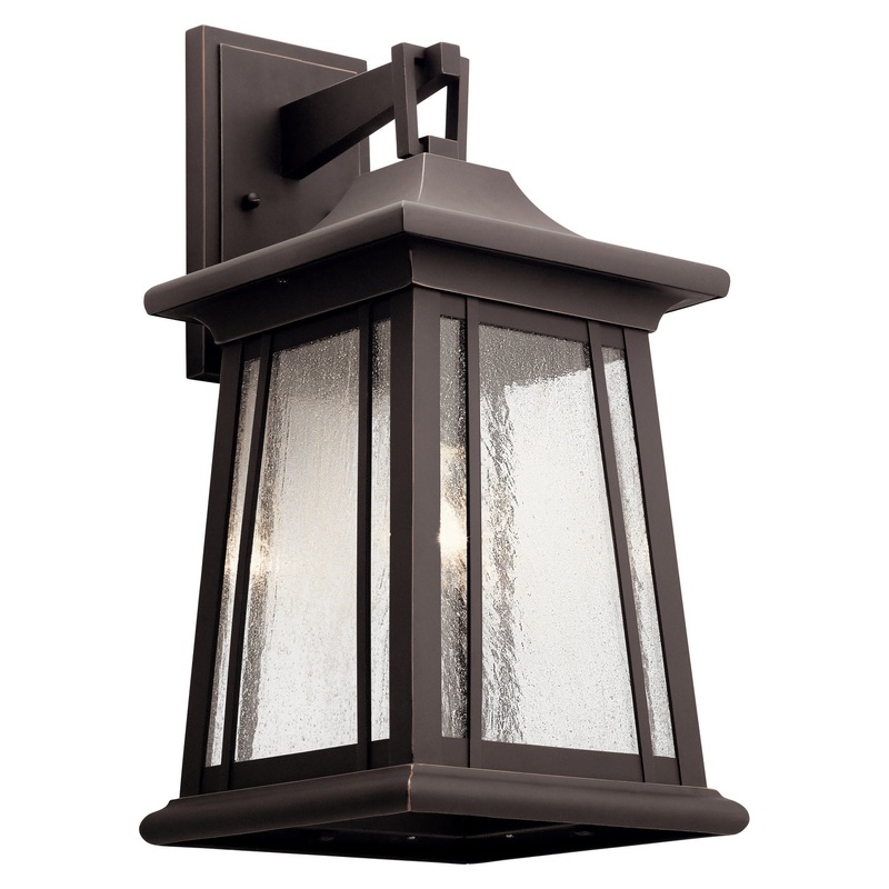 Kichler 49910RZ Taden One Light Outdoor Wall Mount, Rubbed Bronze