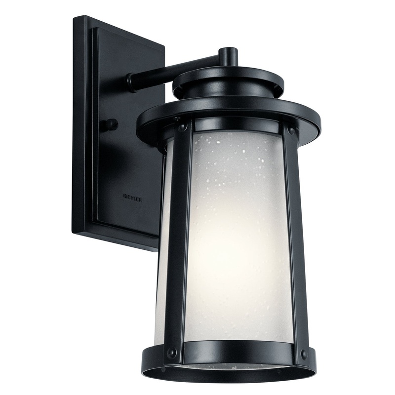 Kichler 49917BK Harbor Bay One Light Outdoor Wall Mount, Black