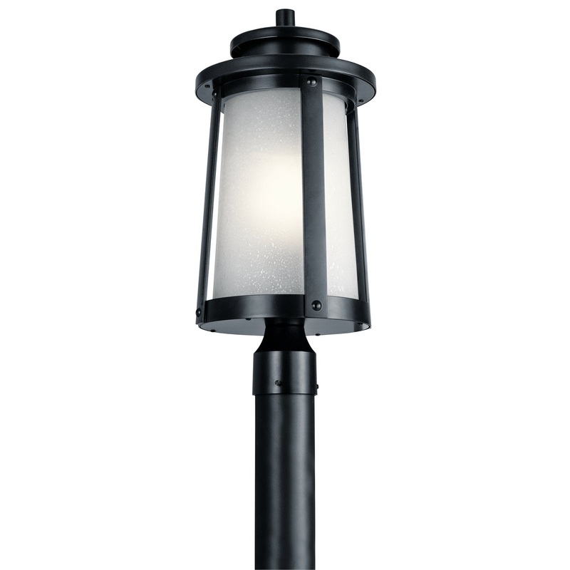 Kichler 49920BK Harbor Bay One Light Outdoor Post Mount, Black