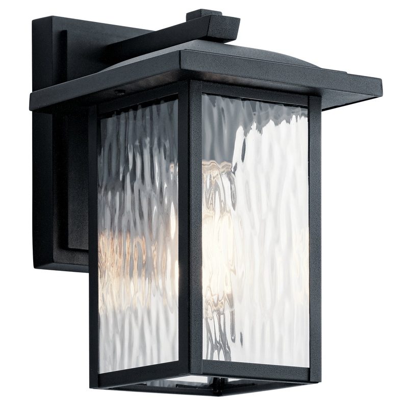 Kichler 49924BKT Capanna One Light Outdoor Wall Mount, Textured Black