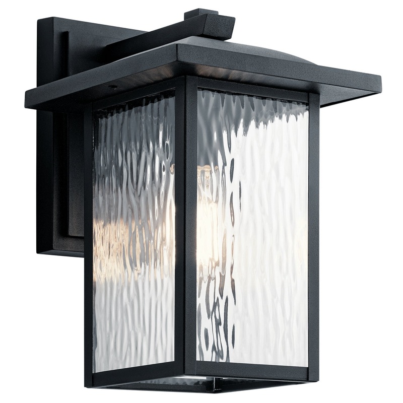 Kichler 49925BKT Capanna One Light Outdoor Wall Mount, Textured Black