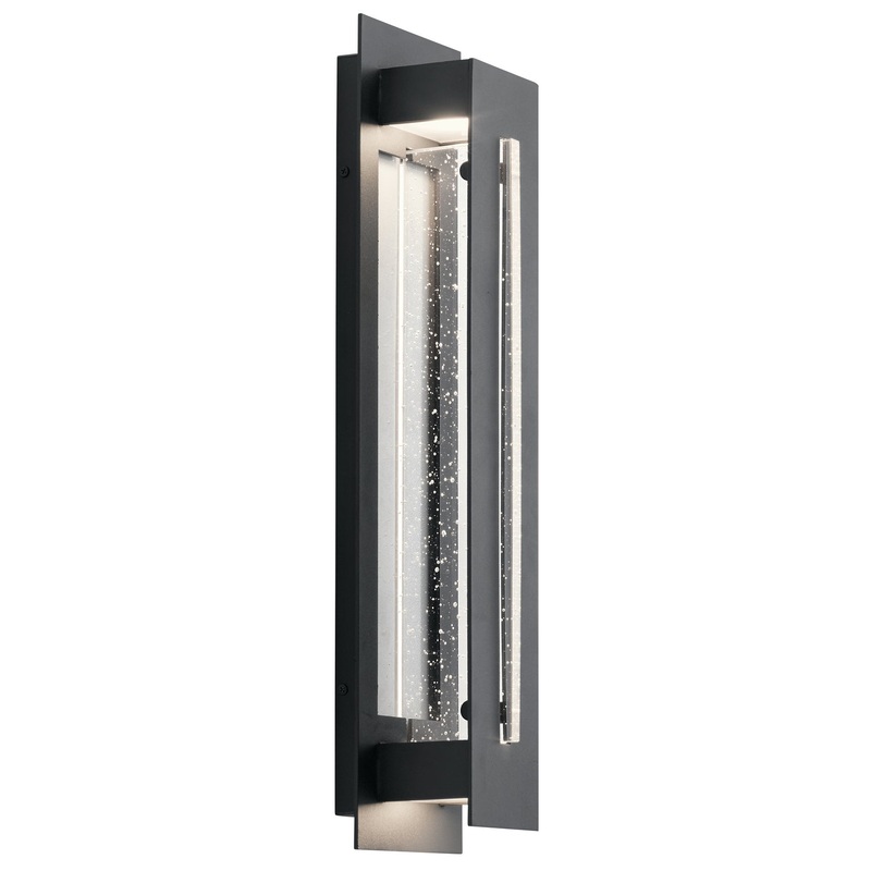 Kichler 49946BKTLED River Path LED Outdoor Wall Mount, Textured Black