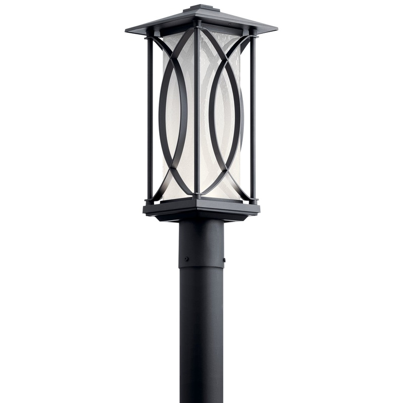 Kichler 49976BKTLED Ashbern LED Outdoor Post Mount, Textured Black
