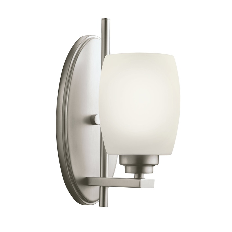 Kichler 5096NI Eileen One Light Wall Sconce, Brushed Nickel