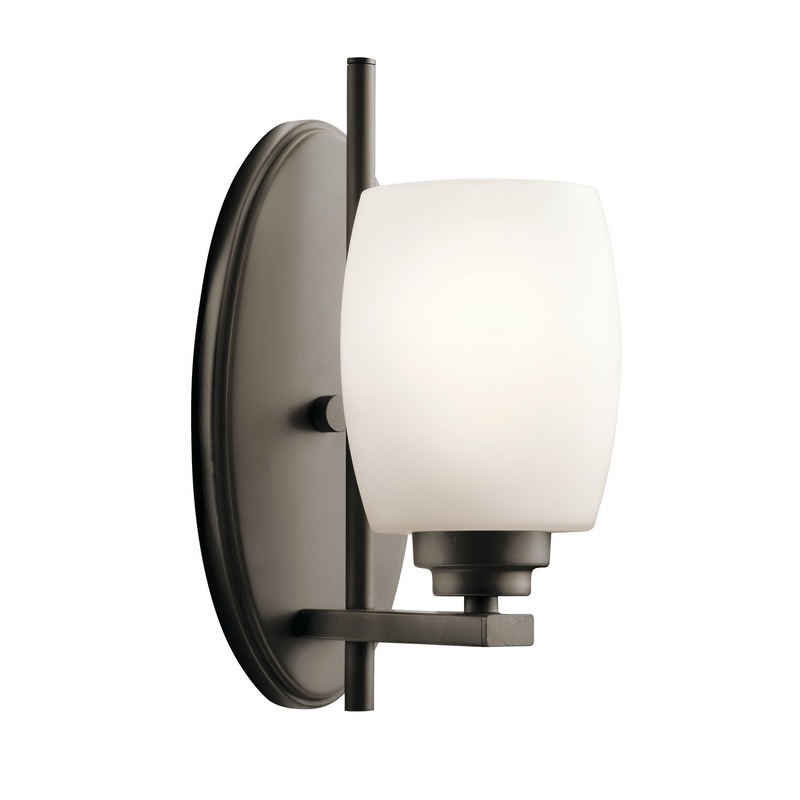 Kichler 5096OZS Eileen One Light Wall Sconce, Olde Bronze (Discontinued)