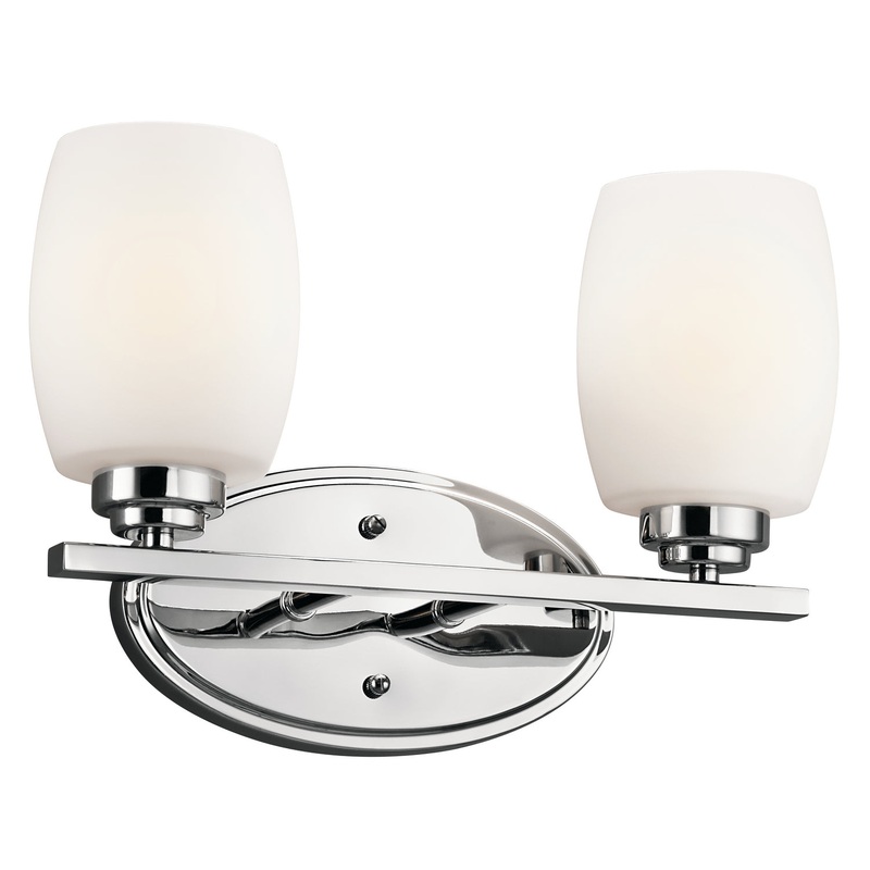 Kichler 5097CH Eileen Two Light Bath, Chrome