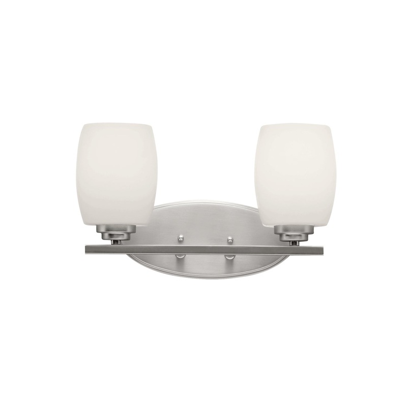 Kichler 5097NI Eileen Two Light Bath, Brushed Nickel