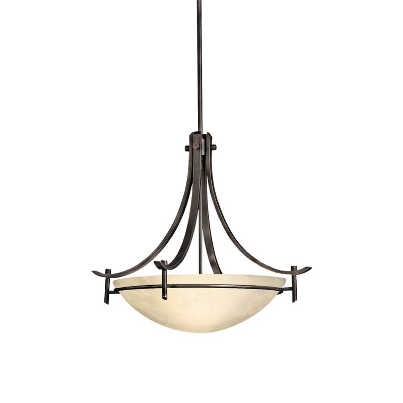 Kichler 3278OZ Olympia Three Light Pendant, Olde Bronze (Discontinued)