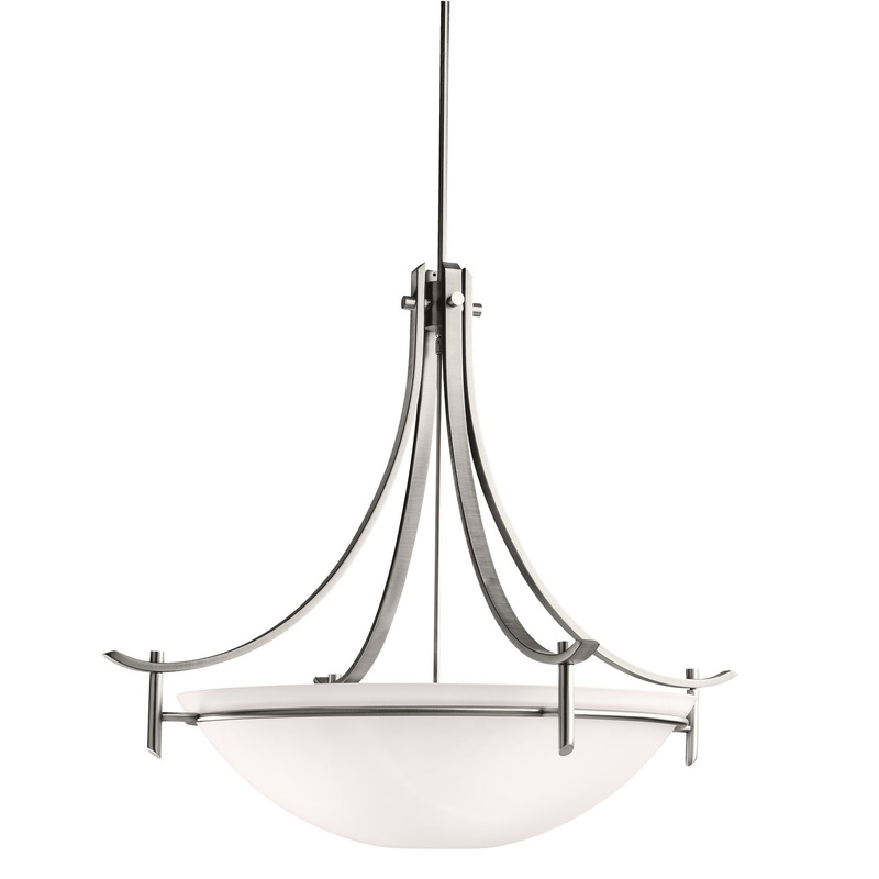 Kichler 3279AP Olympia Five Light Pendant, Antique Pewter